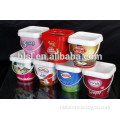 pp disposable yogurt plastic cups with lid